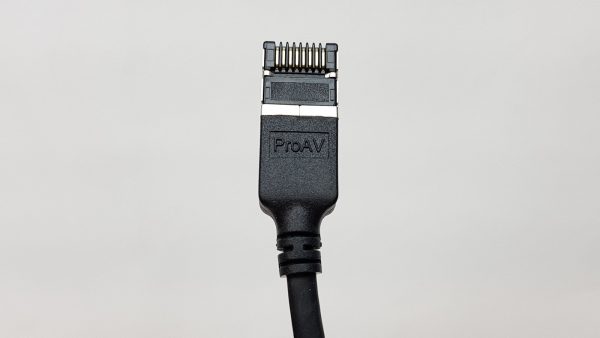 Black CAT6A Slim F/FTP Patch Cable 0.5m 4.0mm OD Super Tough Connector TPE Outer Jacket
