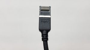 Black CAT6A Slim F/FTP Patch Cable 3.0m 4.0mm OD Super Tough Connector TPE Outer Jacket