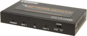 HDMI Distribution Amplifier / Splitter 2 Way HDMI 2.0 HDCP 2.2 4K2K 60Hz