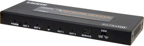 HDMI Distribution Amplifier / Splitter 4 Way  HDMI 2.0 HDCP 2.2 4K2K 60Hz