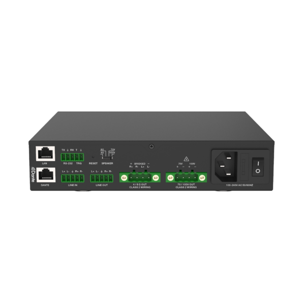 Networked Power Amplifier 2 x 75 Watt or 1 x 150W 8/4 Ohm or 100v Line - Image 2