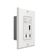 USBC HDMI Autoswitching 18Gbs Wall Plate Extender