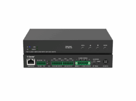 Networked Class-D Amplifier 70W 8/4 Ohm POE/24v Powered with Dante and DSP